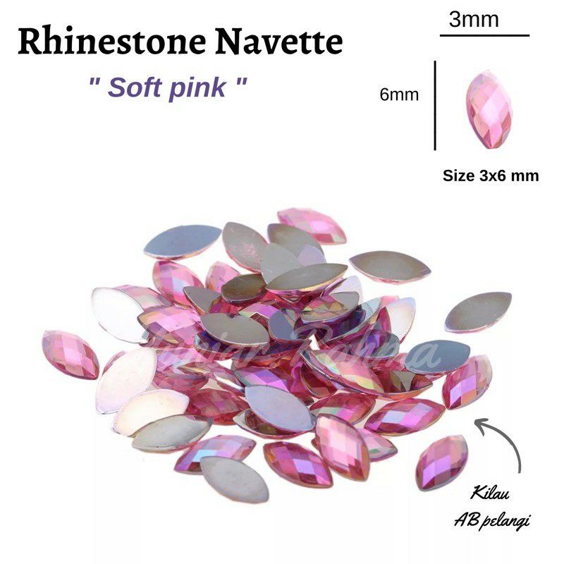 50pcs Rhinestone oval kilau AB, Nevitte Kuku Palsu, Horse eye, Gemstone Lancip, Manik manik Nailart