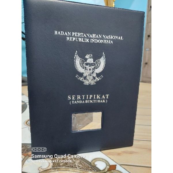 

sampul sertifikat tanah