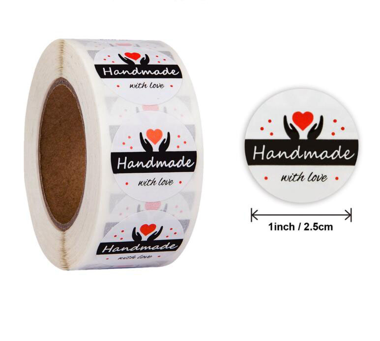 500pcs Gift Sealing Stickers Thank You for Your Love Design Scrapbook Diary Stickers Holiday Birthday Party Gift Decoration Sticker-I