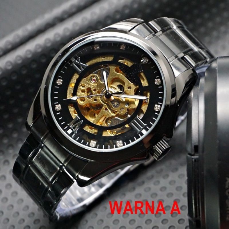 Best Edition   Jam Tangan Pria Rolex S Rantai Hitam Mesin Automatic