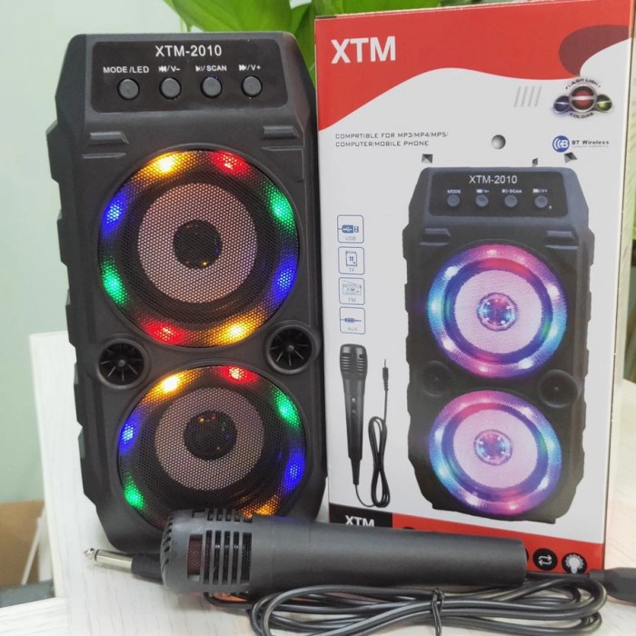 Xtm-2010 Speaker Bluetooth + Mic Karaoke Xtm-2010 Speaker Karaoke
