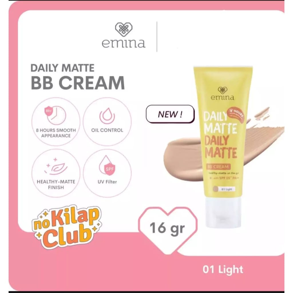 EMINA Daily Matte BB Cream With SPF 25** PA++ 16 gr