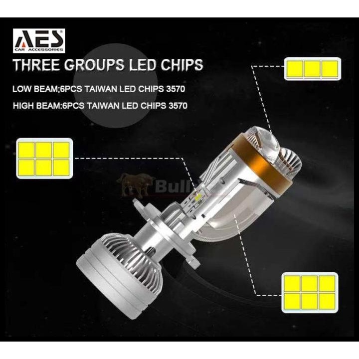 Biled Aes H4 Hyperboloid Ultimate H4 Hi Loo Beam Laser