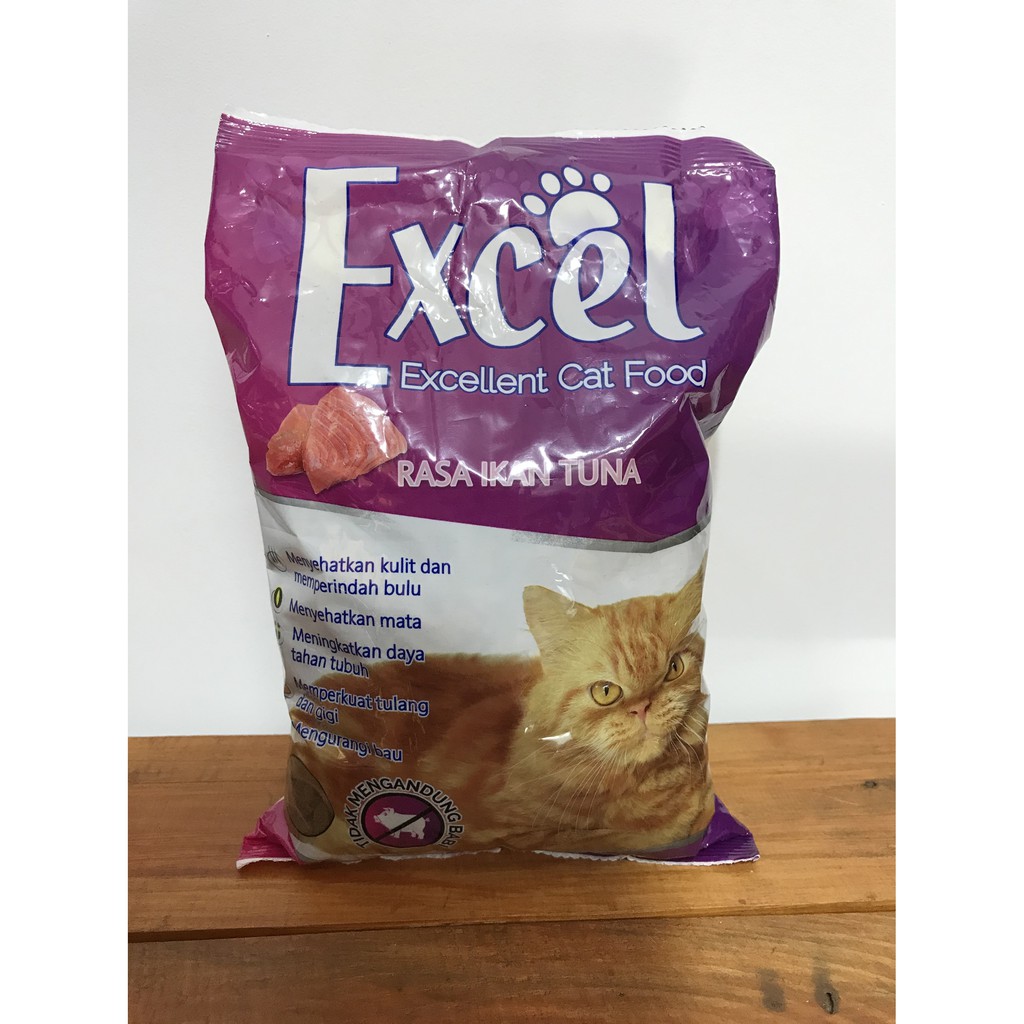 Makanan kucing excel 500gr