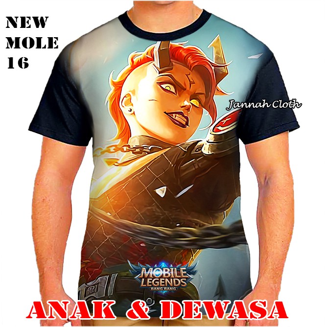 Baju Kaos Dyrroth Ruins Scavengers Mobile Legends Skin Starlight 3D Print