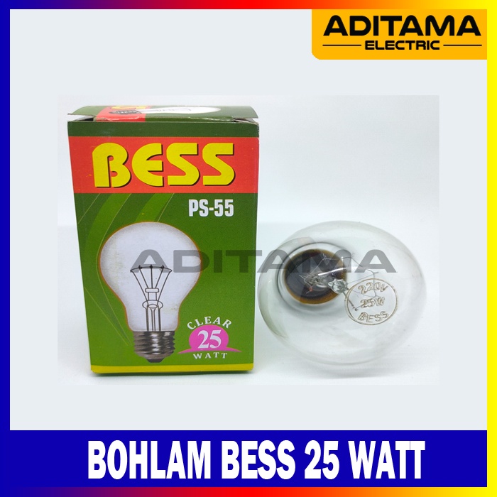 LAMPU BOHLAM BESS 25 WATT 25W / LAMPU PIJAR BESS 25W 25WATT