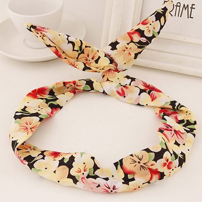 LRC Bando Sweet Multicolor Flower Pattern Simple Design