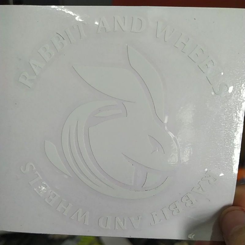 Sticker Rabbit &amp; Wheels Logo Sticker Rabbit &amp; Wheels Font