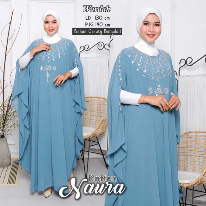 Naura Kaftan / kaftan jumbo / kaftan mewah / kaftan mote / kaftan lebaran