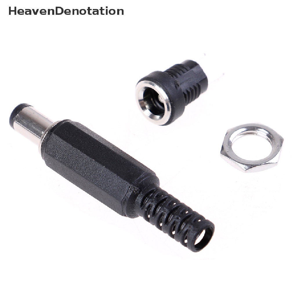 (Heavendenotation) Adapter Soket Jack Power Supply Dc Female + Male