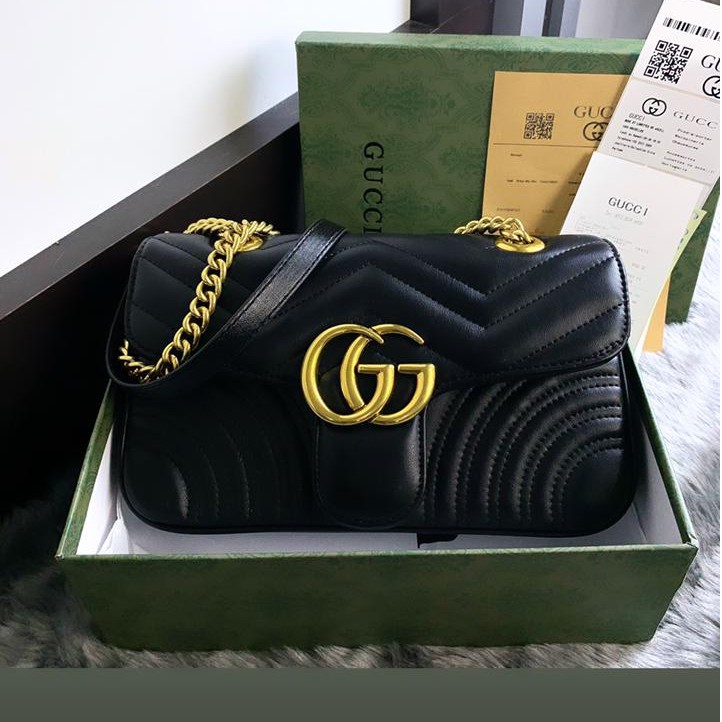Tas Gucci Gg Marmont Matelasse Shoulder Bag Free Box Gucci Tas Selempang Wanita Shopee Indonesia