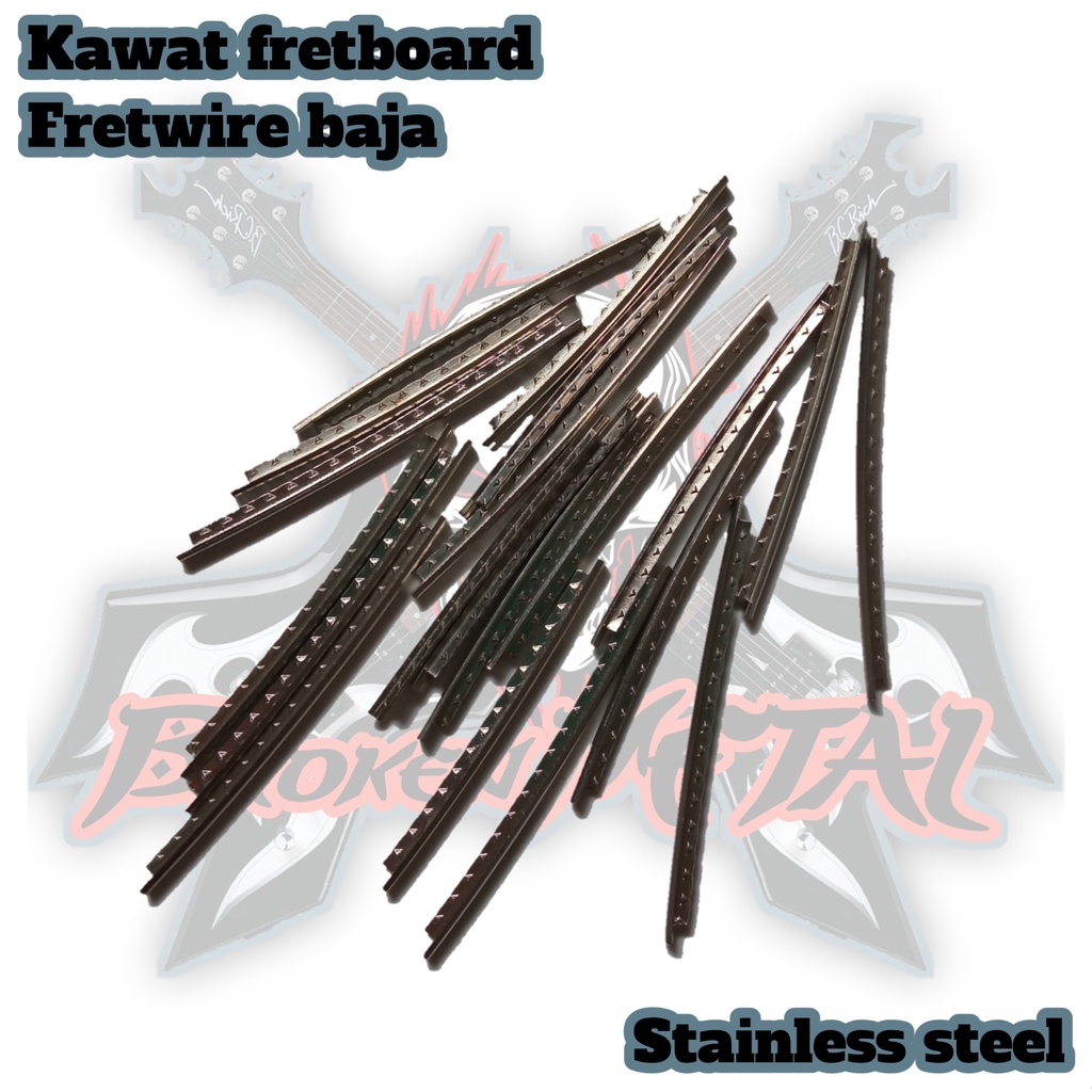 Fretwire / kawat fretboard / besi fret baja stainless steel ukuran medium
