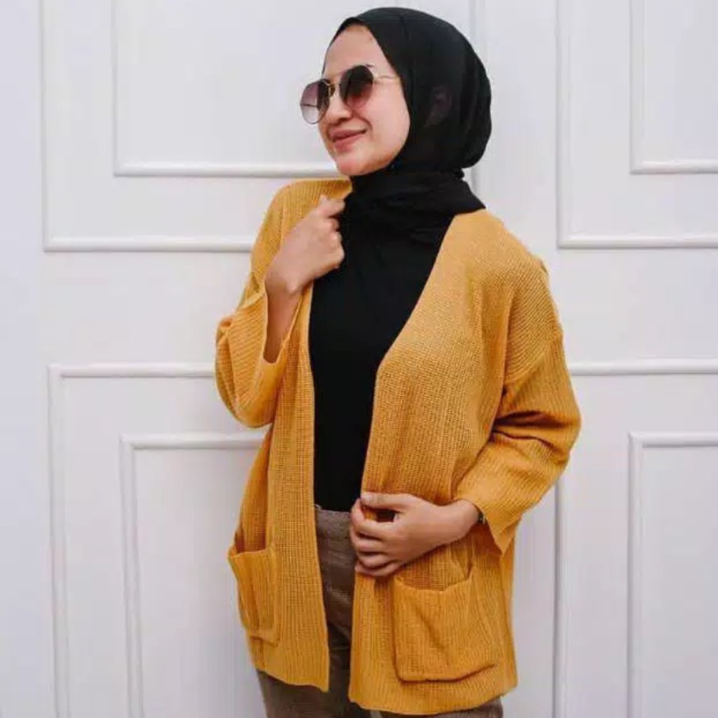 Cardigan / LOOCY / Oversize Cardy / Atasan Cardy Rajut / Outwear / Kardigan Wanita-5
