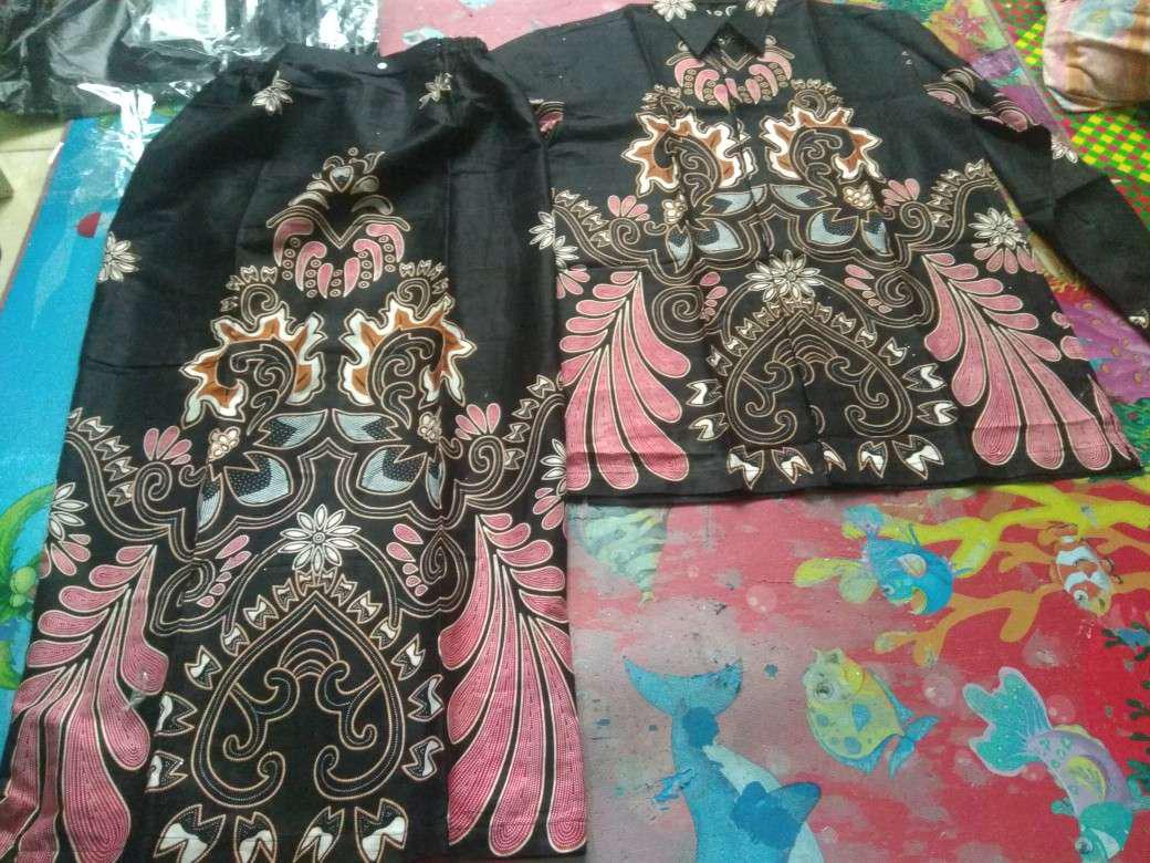 Batik Couple Andhini Kebaya Pinguin Dusty Pink Couple Brukat  Anabel Dusty Pink / Ar_grosir