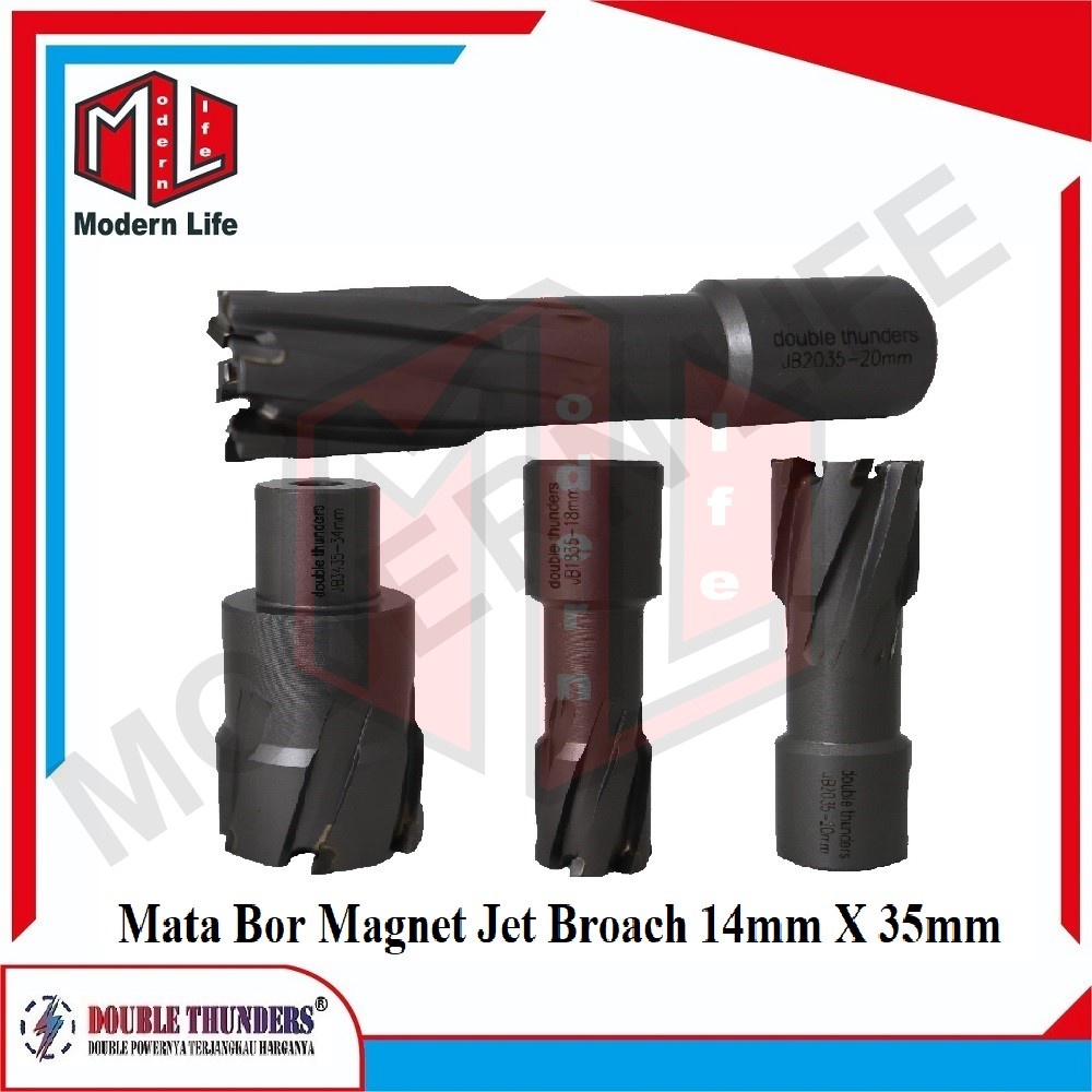 Mata Bor Magnet Jet Broach Jetbroach TCT Cutter 14mm X 35mm ORIGINAL