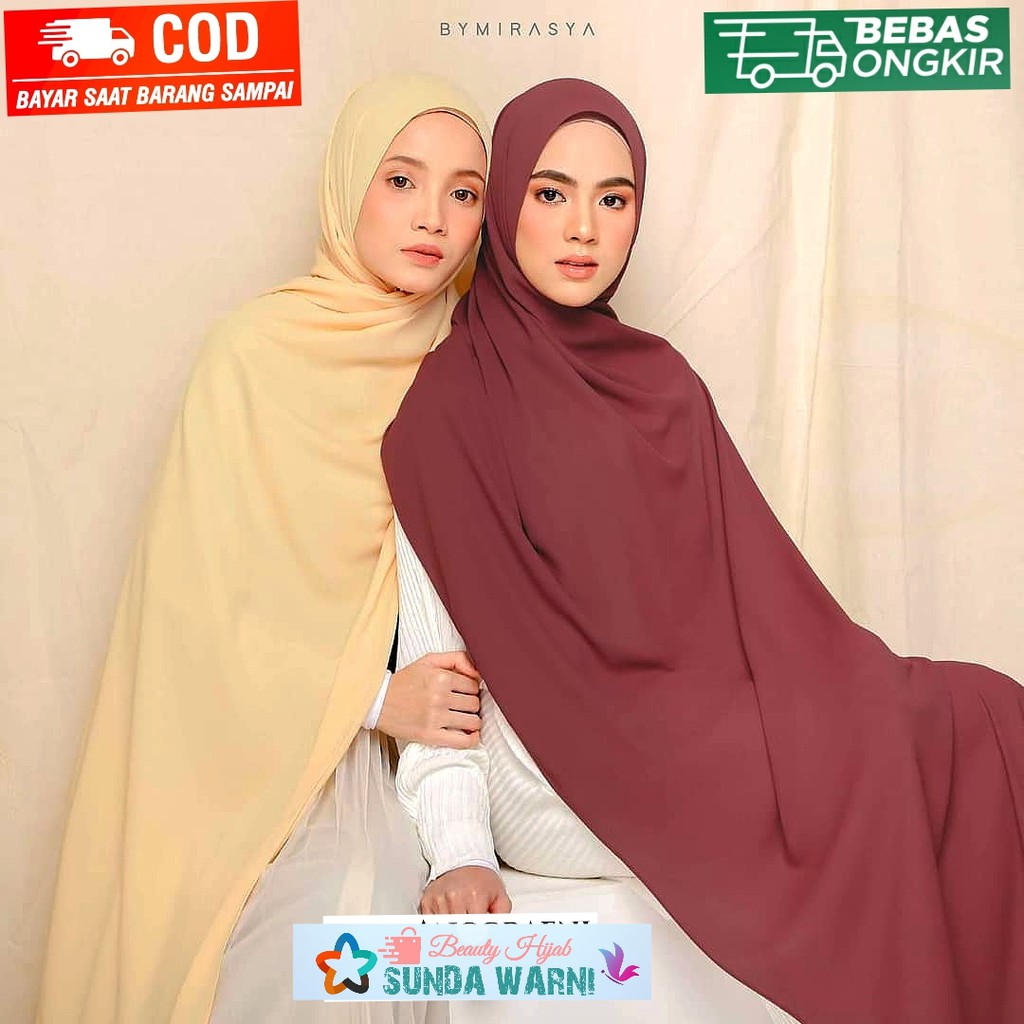 Jilbab Pashmina Sabyan Jumbo 200x75 Diamond - Kerudung Wanita-1