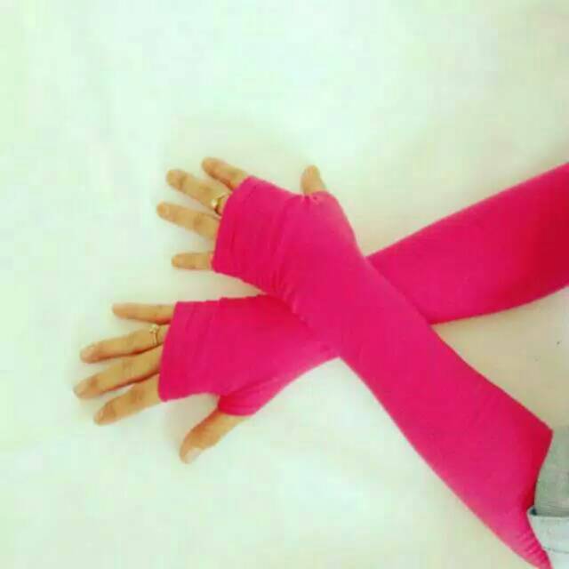 Handsock Jempol Polos / Handsock Murah / Handsock Fingerless / Handsock Wanita / Handsock Muslim