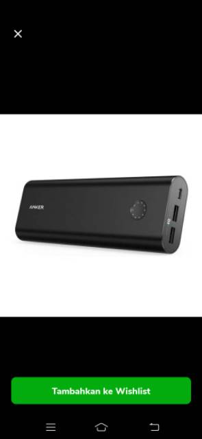 Pawer bank Anker Core + 20100 Pawer bank Anker 20100 mah USB type C black A 232611