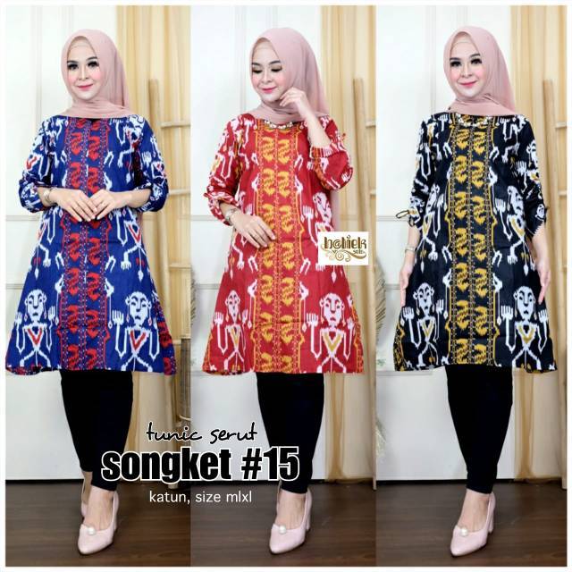 Tunik serut belucci cantik  batik modern