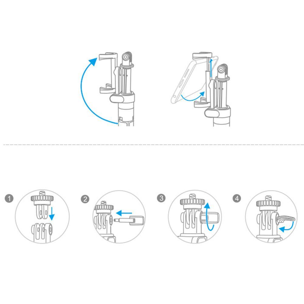 POPULAR Populer Untuk DJI Action2/Saku1/2 Kualitas Tinggi Photograph Tripod Extension Extension Rod Untuk DJI Action2/Pocket1/2