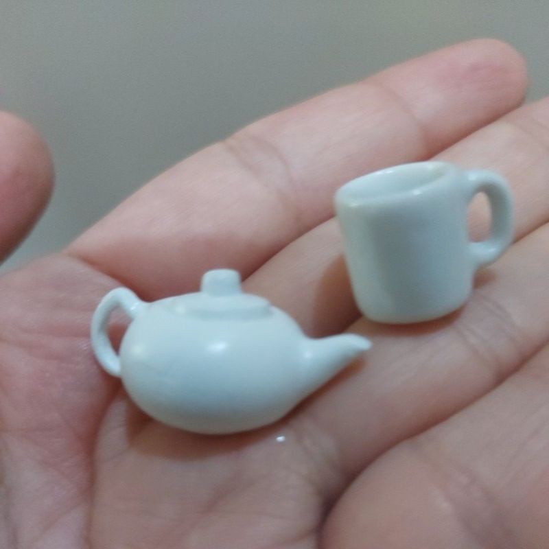 MUG TEKO mini keramik miniatur putih