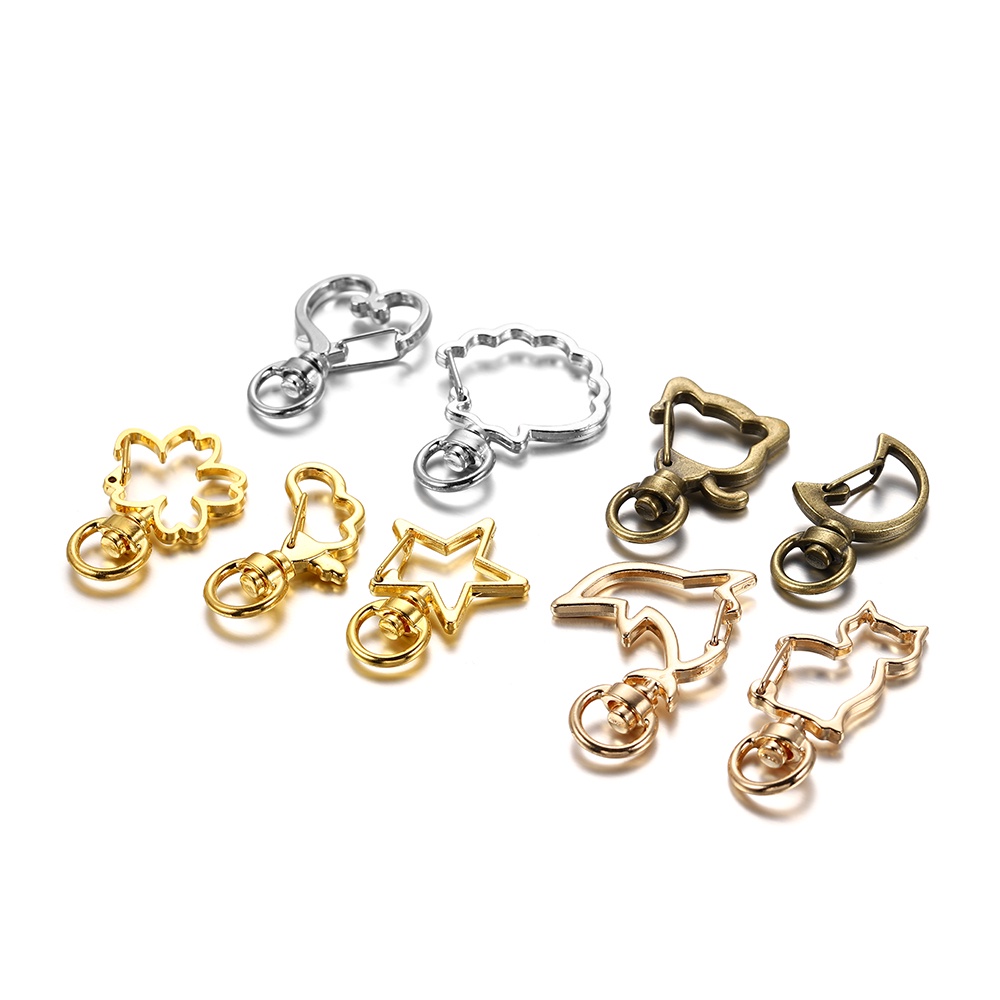 5pcs/lot Zinc Alloy Hook DIY Gelang Kalung Gantungan Kunci Perhiasan Membuat Perlengkapan