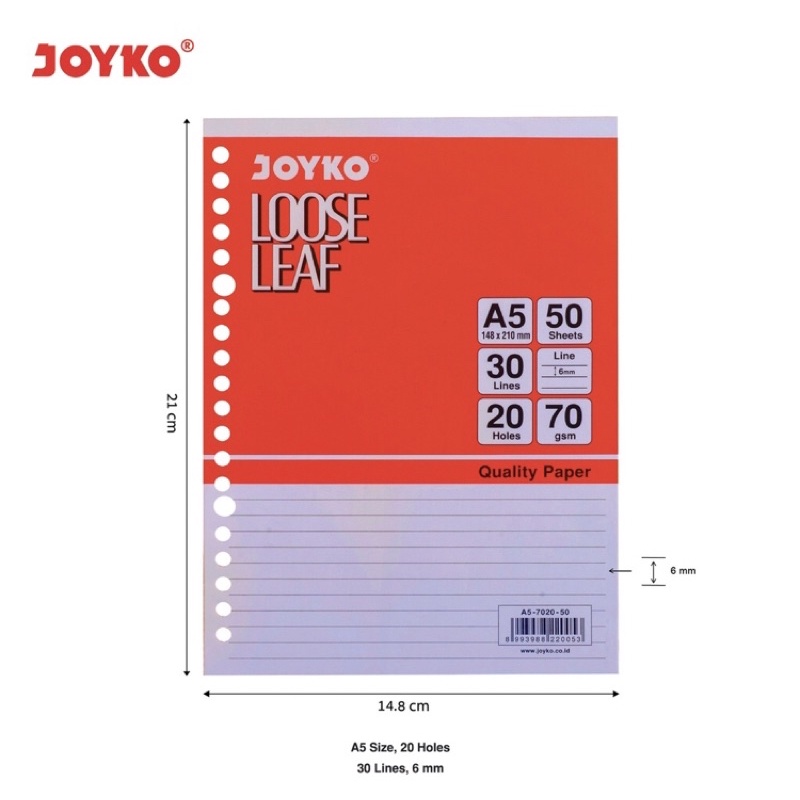 

Joyko Loose Leaf A5 isi kertas binder