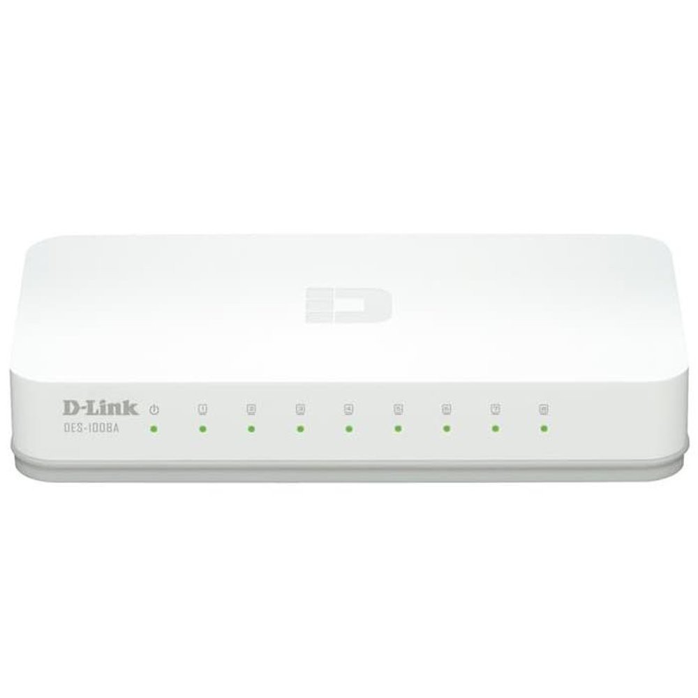 Networking D-Link Switch 8 port 10/100 Mbps, Auto sensing - DES-1008D/C