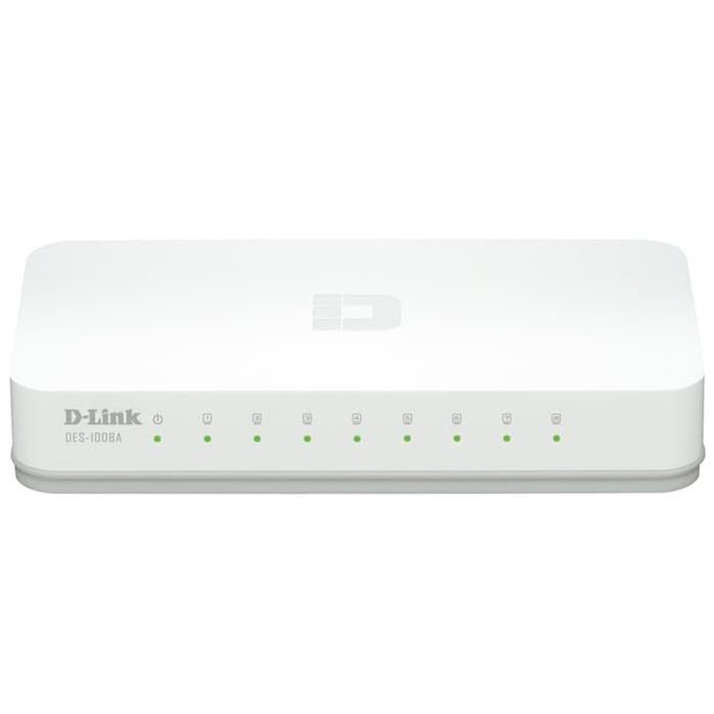 Networking D-Link Switch 8 port 10/100 Mbps, Auto sensing - DES-1008D/C