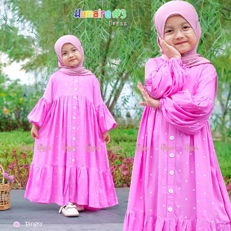 Gamis Anak Set Jilbab Humaira Ori By Hawa Kids Gamis Anak Bahan Katun Rayon