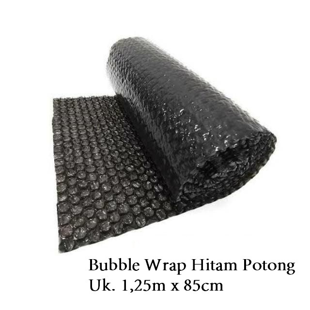 Bubble Wrap Hitam Potong Ukuran 1,25m x 85cm / Bubble Wrap Potongan