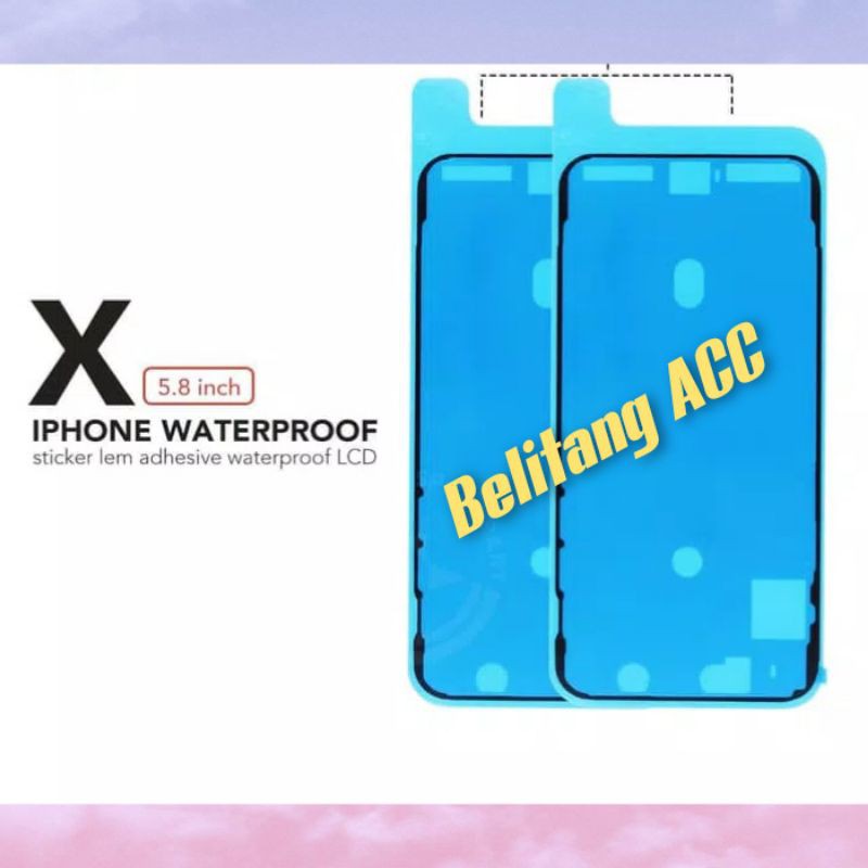 

Sticker Lem Adhesive Waterproof LCD Iphone X Original - Hitam