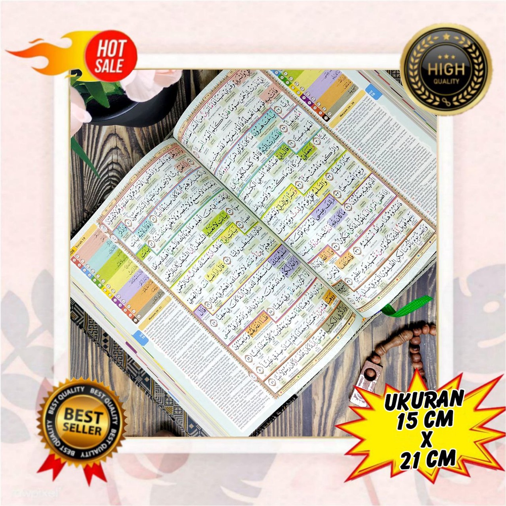 Free Tasbih - Alquranulkarim Hafazan Batik A5, Alquran Terjemahan Dan Tajwid Warna Warni, Alquran Se