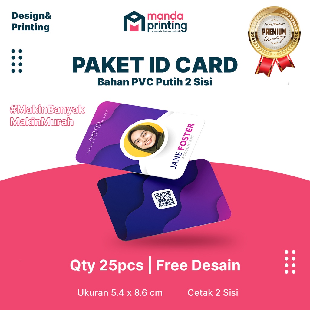 

ID CARD PVC 2 SISI PAKET KANTOR BARU FREE DESAIN