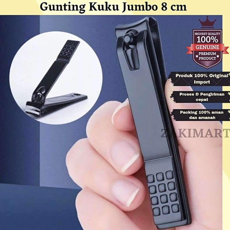 Gunting Kuku Besar Stainless Steel 8cm Alat Manikur &amp; Alat Pedikur