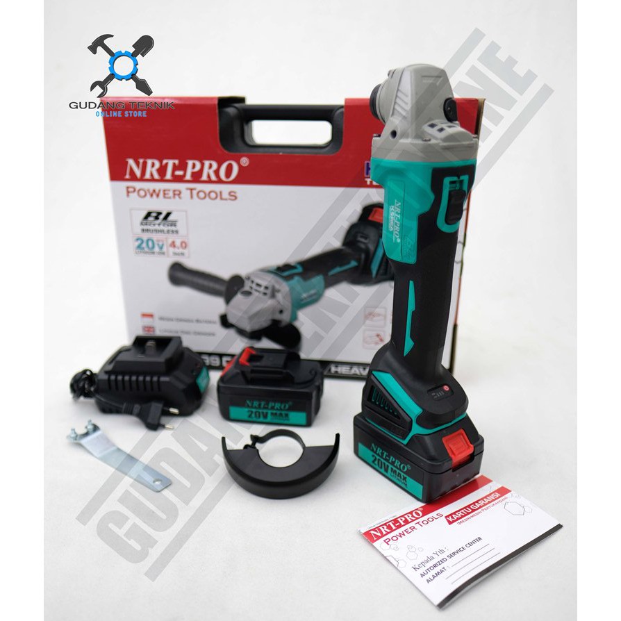 Gerinda Cordless Anggle Grinder NRT PRO TG 99 DC / Gerinda Baterai NRT PRO TG99 DC