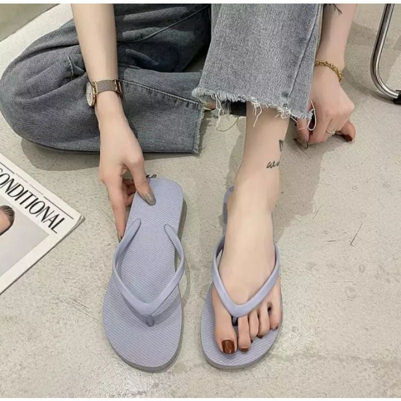 CAHAYA PELANGI (CPS) SANDAL JEPIT POLOS WANITA KOREA