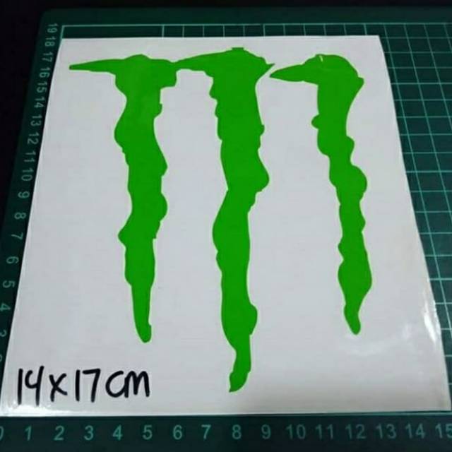 

Sticker cutting logo m monster uk 14x17xm