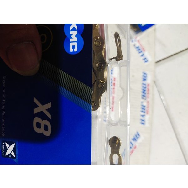 rantai KMC 8 speed X8 warna gold bukan rantai Shimano rantai ybn baca deskripsi ya
