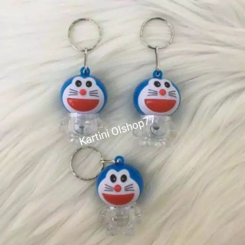 Gantungan kunci LED DORAEMON// Gantungan karakter lucu