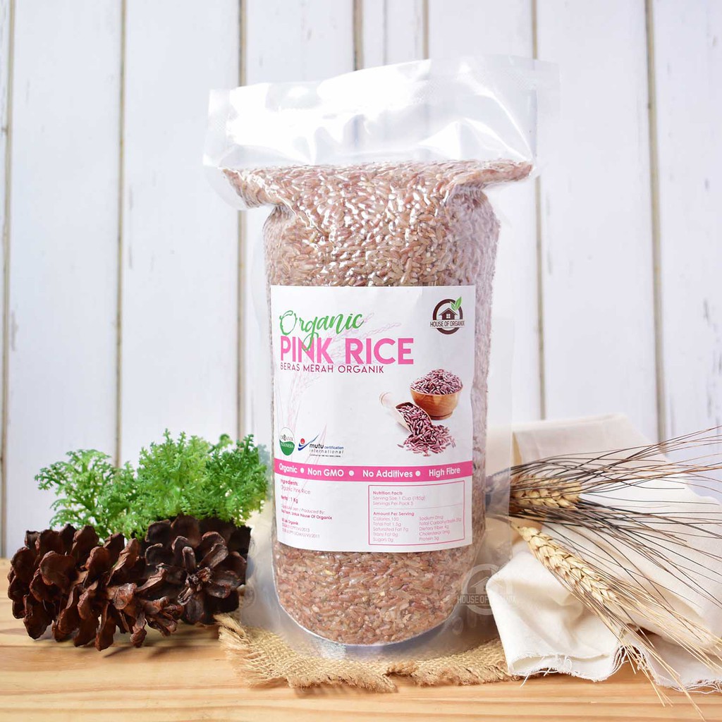 House of Organix Organic Pink Rice ( Beras Pink Organik ) 1 Kg