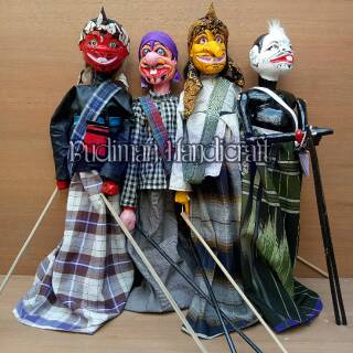 Jual Wayang Golek Punakawan Medium Quality Uk 60cm 1 Set = 4pcs (cepot ...