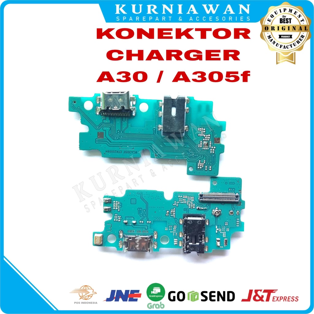 Konektor Charger Samsung A30 A305f Pcb Board Usb Papan Con Cas Mic