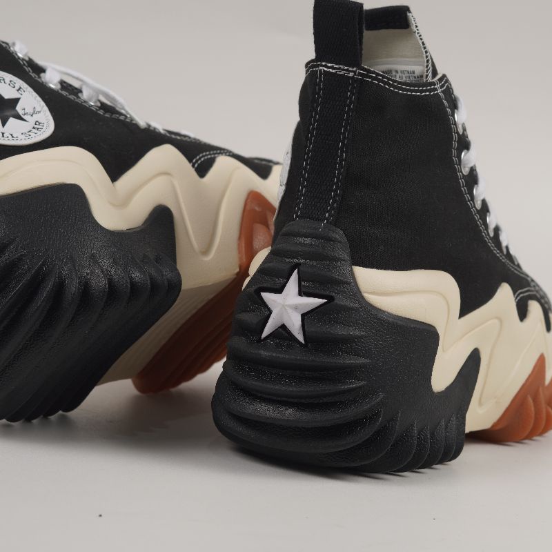 Converse Run Star Montion Canvas Platform Black White