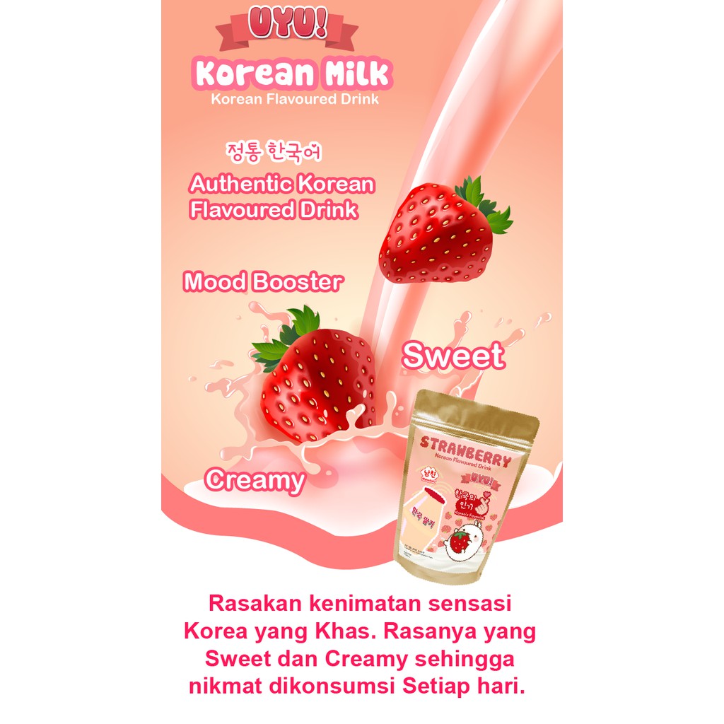 Namchin UYU Korean Strawberry Milk Korean Flavoured Drink
