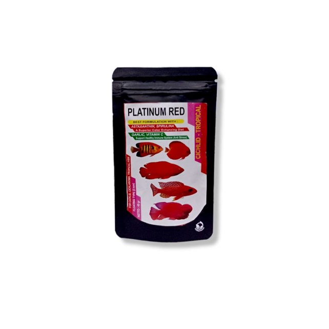Makanan Ikan predator chana Pellet fish lover PLATINUM CICHLID TROPICAL 40GR