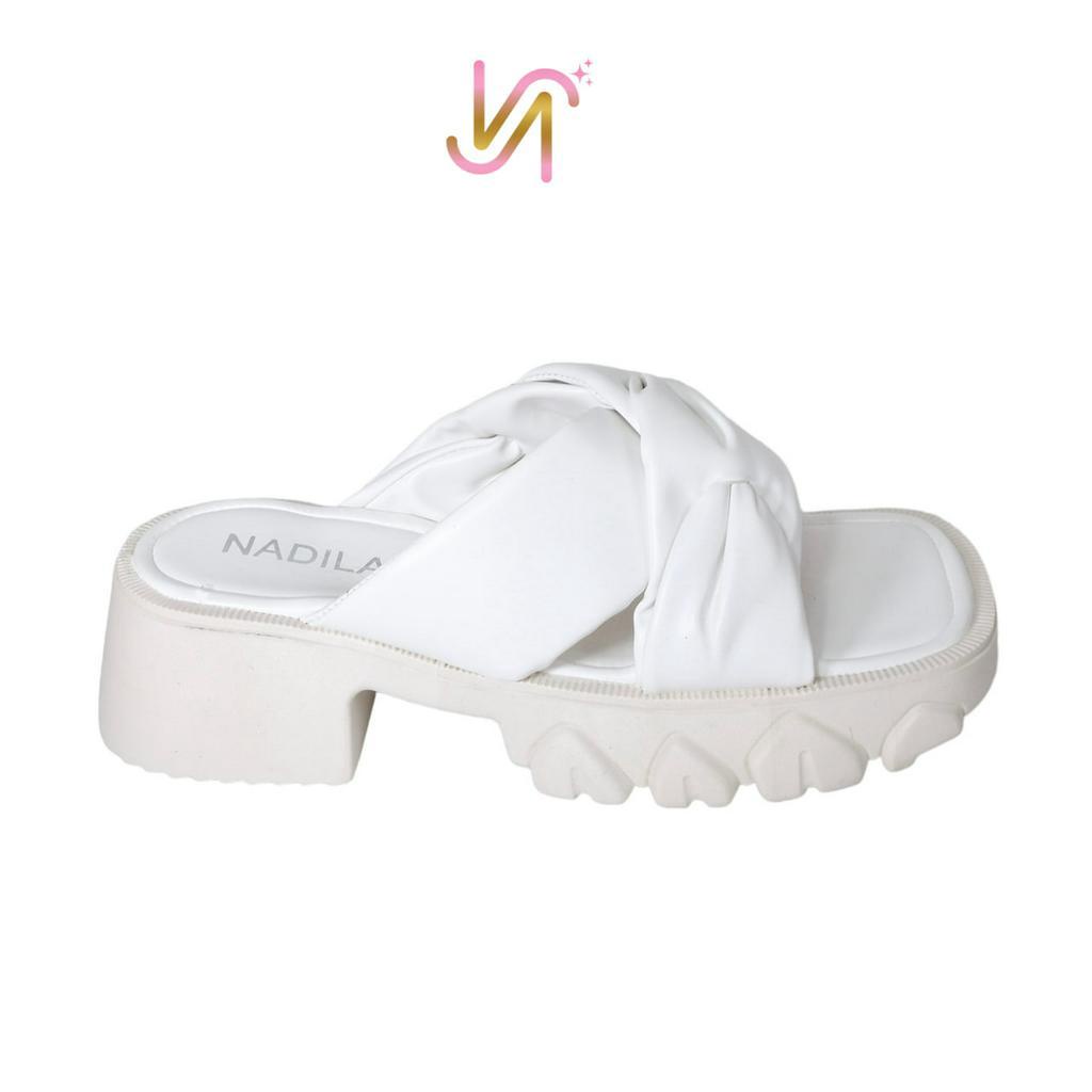 Nadilastuff Twinkle Platform Sandal Wanita Hak Tahu Ringan