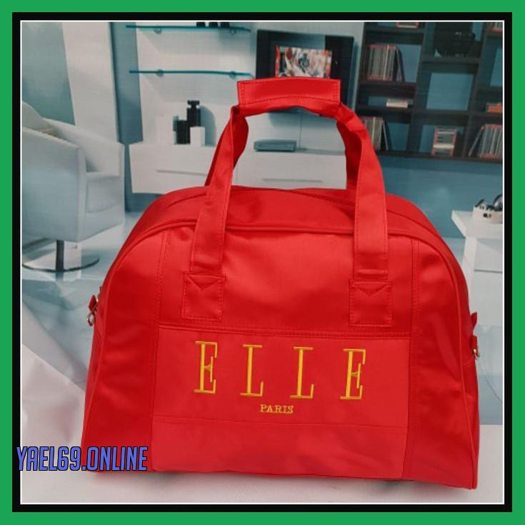Tas Elle/Tas Travel Elle Maroon Koper Jinjing Travel Bag Elle