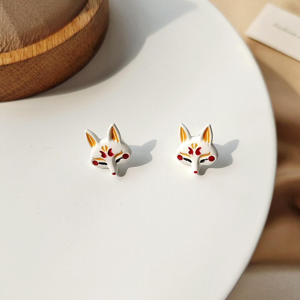 NEEDWAY Wanita Anting Stud Lucu Vintage Untuk Gadis Rumbai Tergantung Jepang Sakura Temperamen Drop Earrings