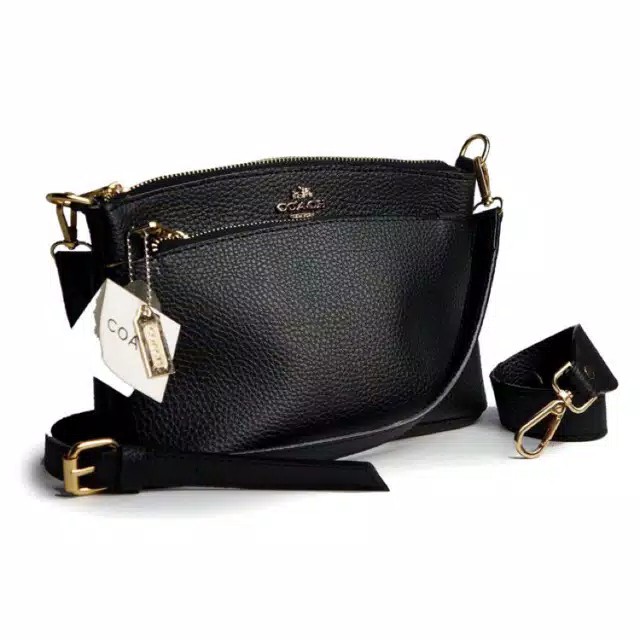 Tas wanita sling bag Import Coach 3 ruang (KUALITAS SUPER)